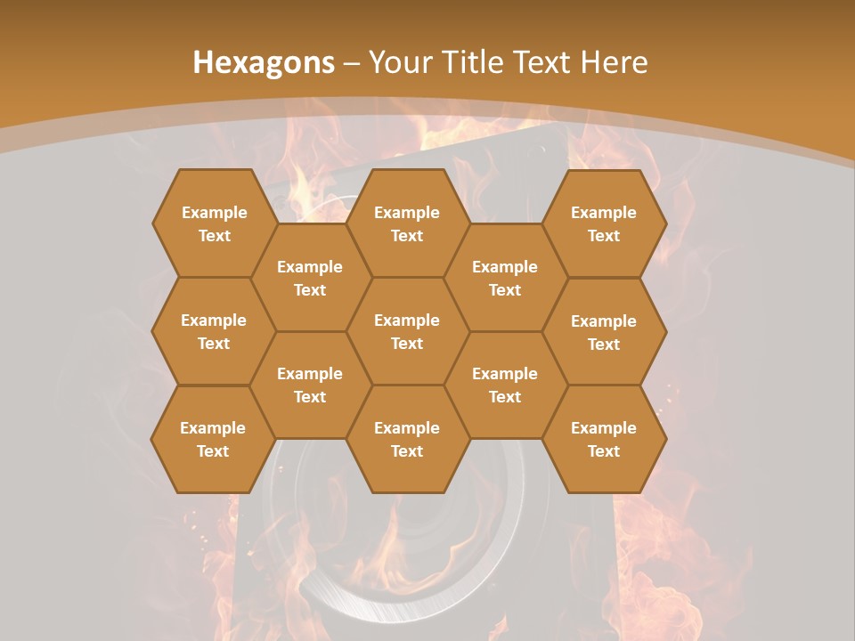 Flammable Fire Speaker PowerPoint Template