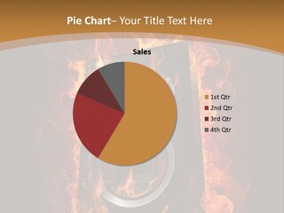 Flammable Fire Speaker PowerPoint Template