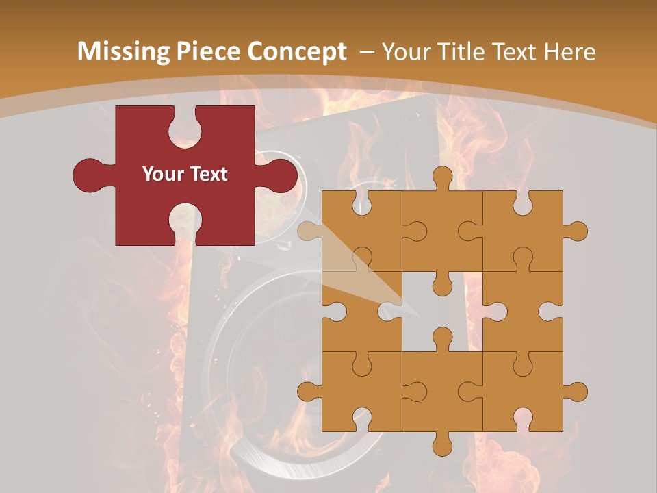 Flammable Fire Speaker PowerPoint Template