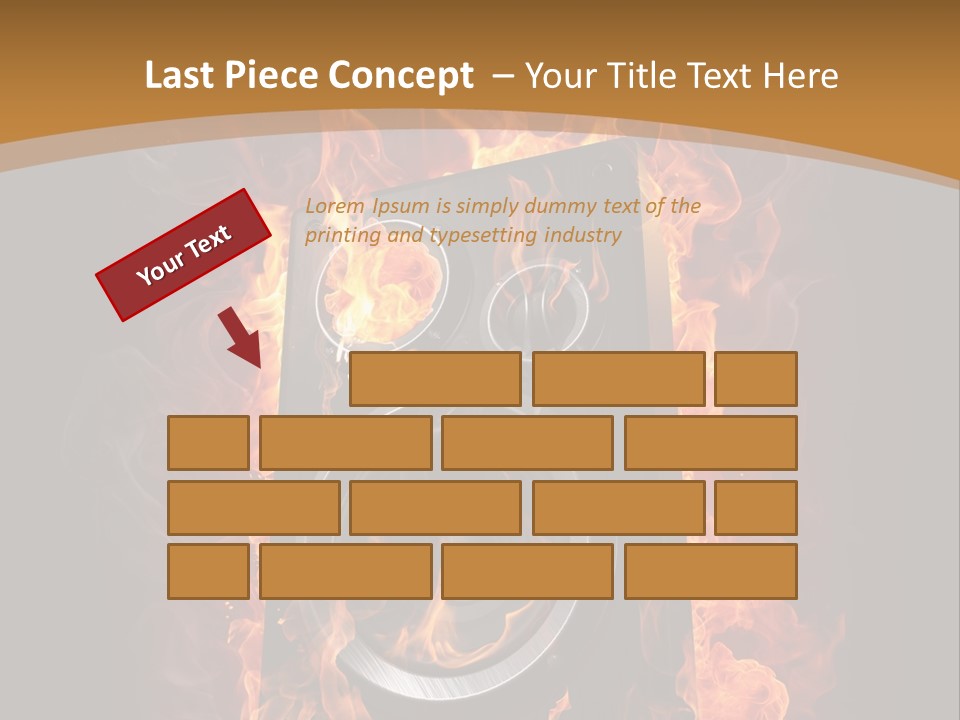 Flammable Fire Speaker PowerPoint Template