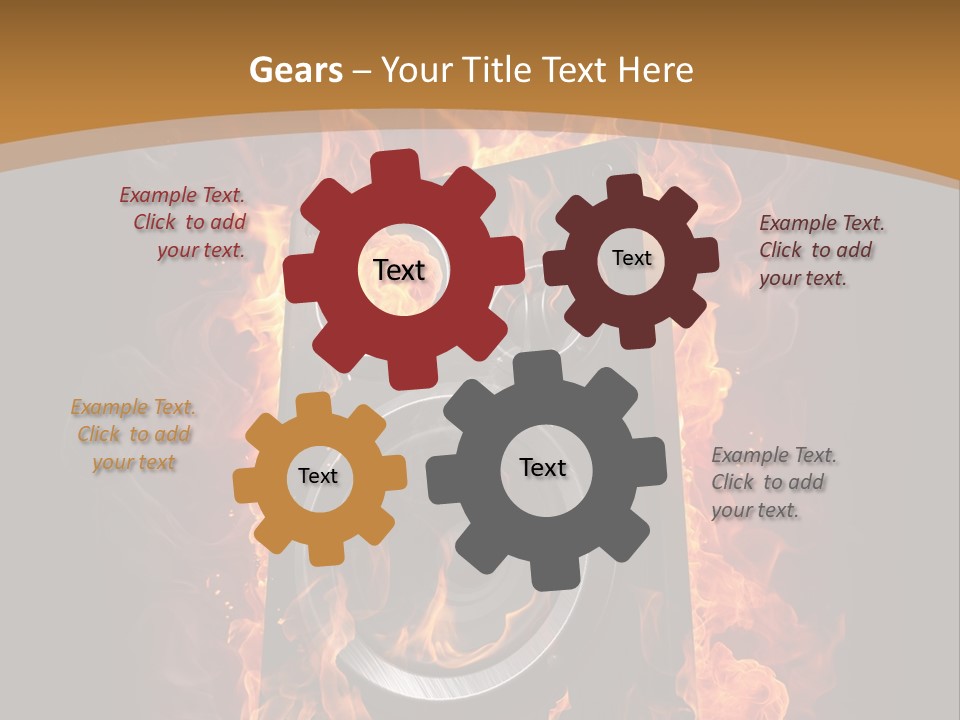 Flammable Fire Speaker PowerPoint Template