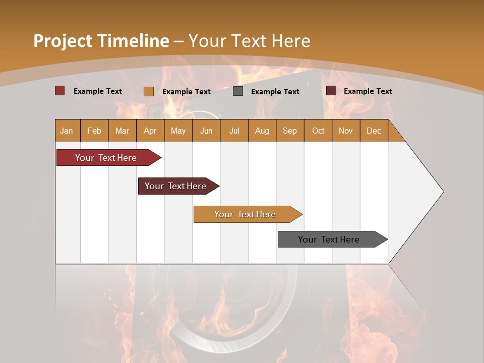 Flammable Fire Speaker PowerPoint Template