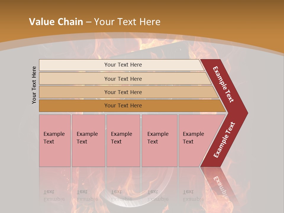 Flammable Fire Speaker PowerPoint Template