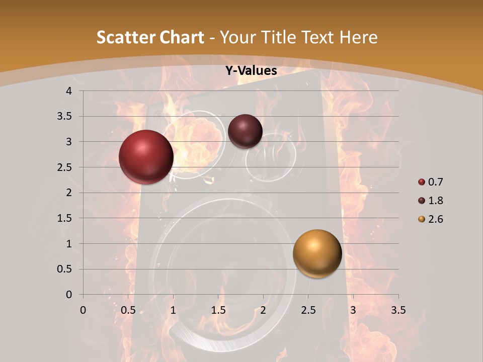 Flammable Fire Speaker PowerPoint Template