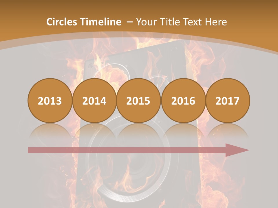 Flammable Fire Speaker PowerPoint Template