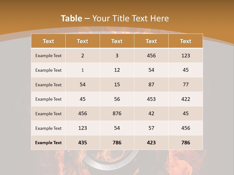 Flammable Fire Speaker PowerPoint Template