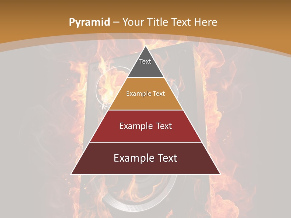 Flammable Fire Speaker PowerPoint Template