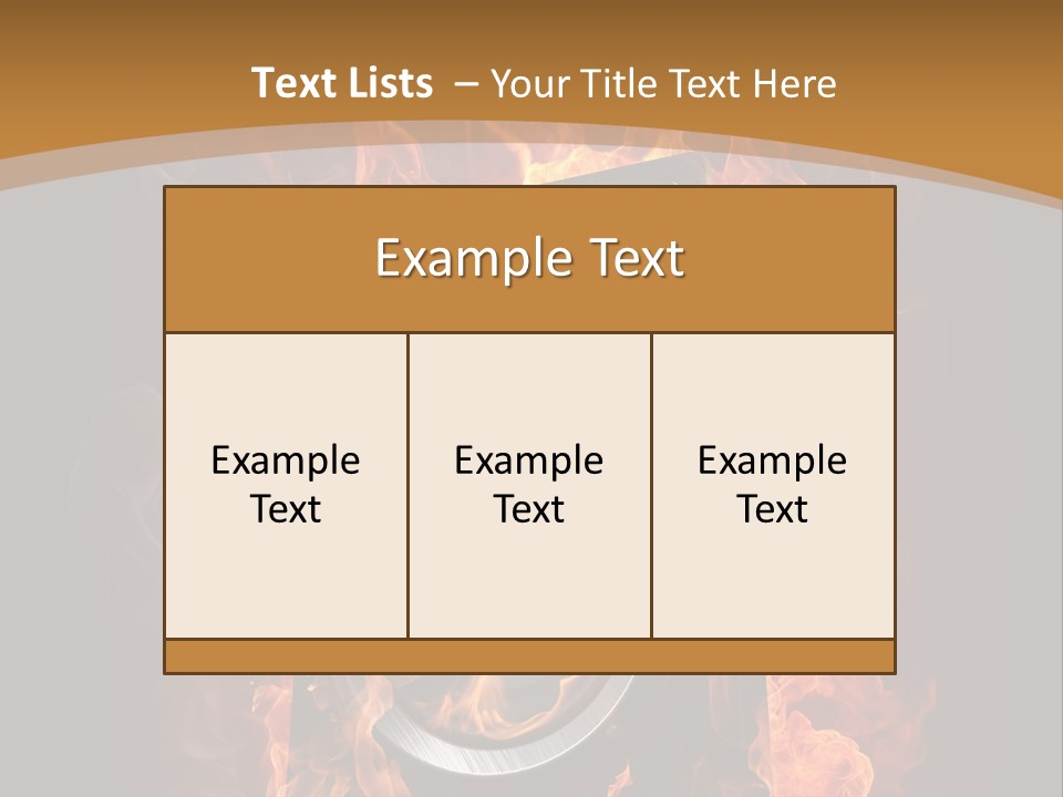 Flammable Fire Speaker PowerPoint Template