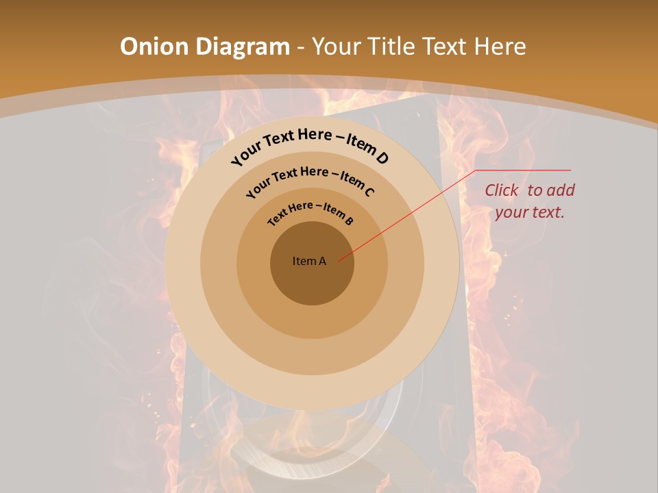Flammable Fire Speaker PowerPoint Template