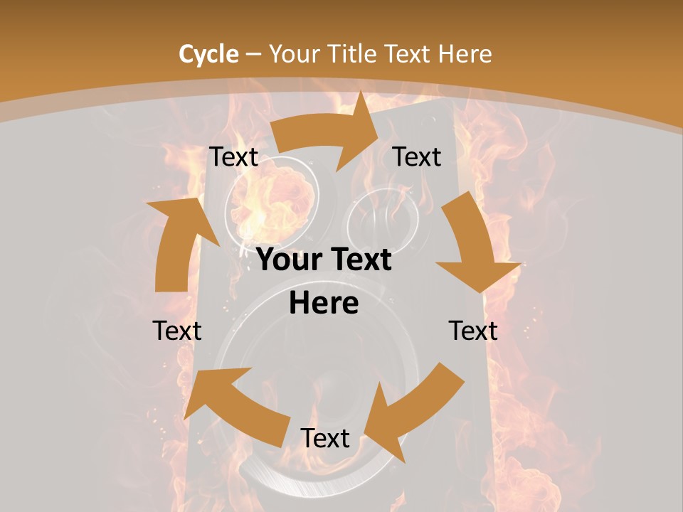 Flammable Fire Speaker PowerPoint Template