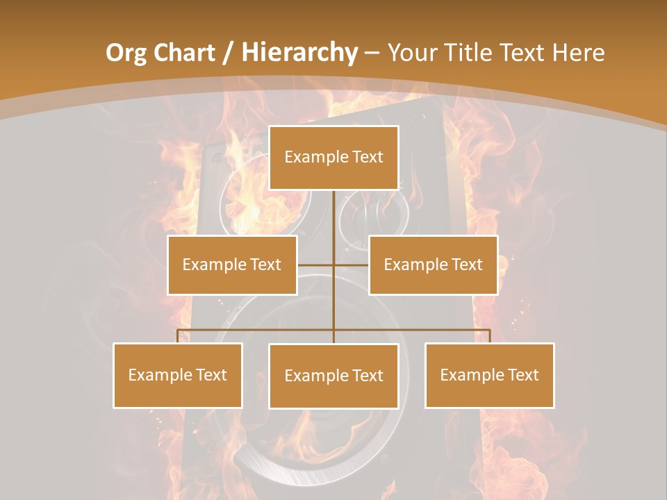 Flammable Fire Speaker PowerPoint Template