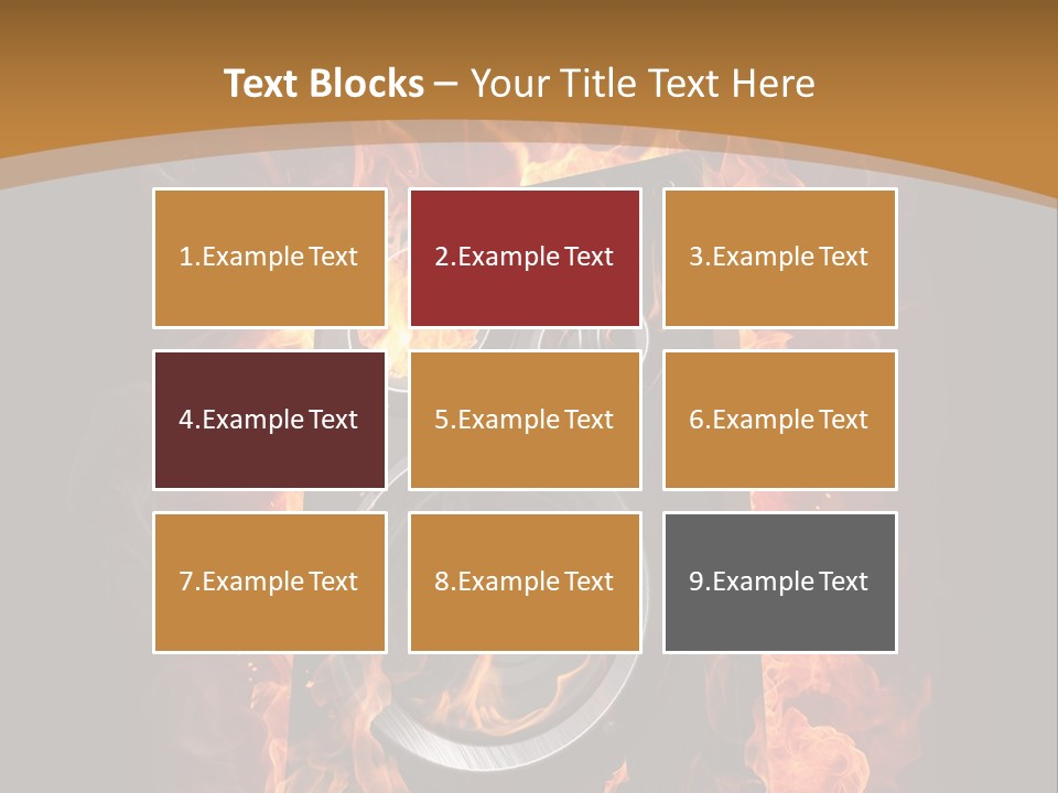 Flammable Fire Speaker PowerPoint Template