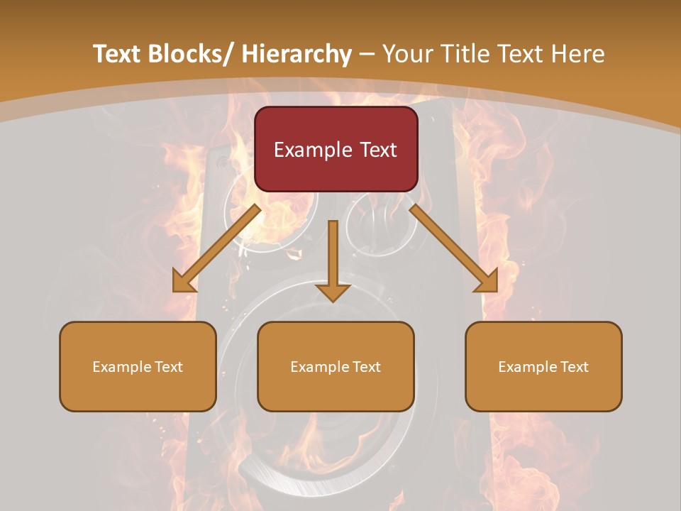Flammable Fire Speaker PowerPoint Template