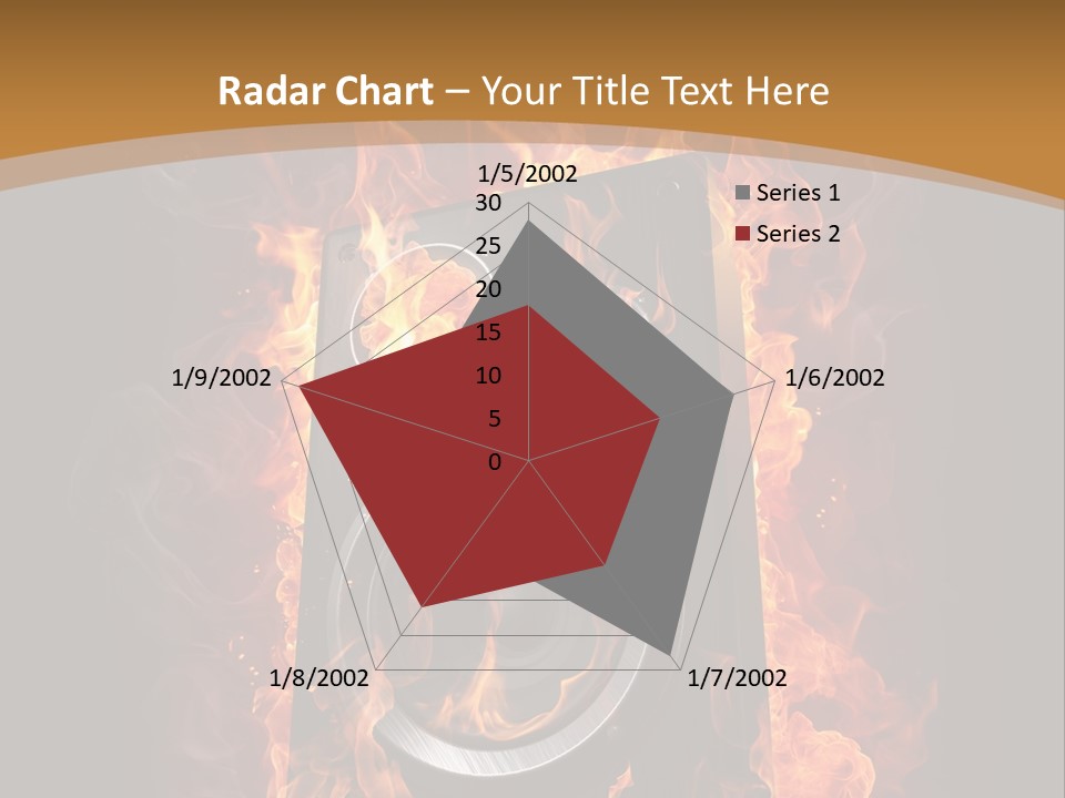 Flammable Fire Speaker PowerPoint Template