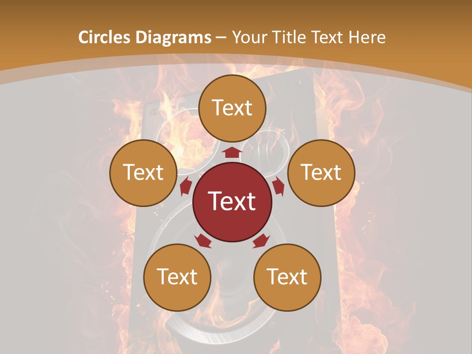Flammable Fire Speaker PowerPoint Template