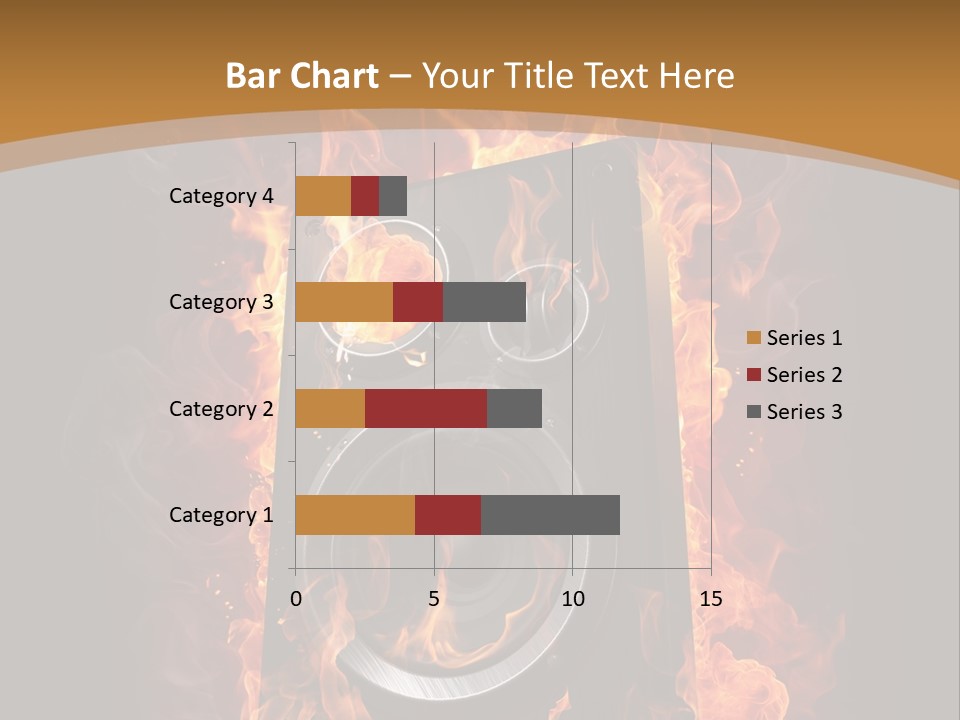 Flammable Fire Speaker PowerPoint Template