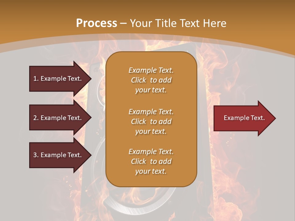 Flammable Fire Speaker PowerPoint Template