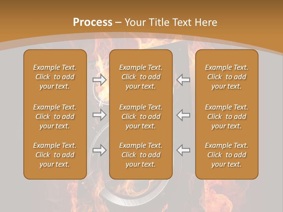 Flammable Fire Speaker PowerPoint Template