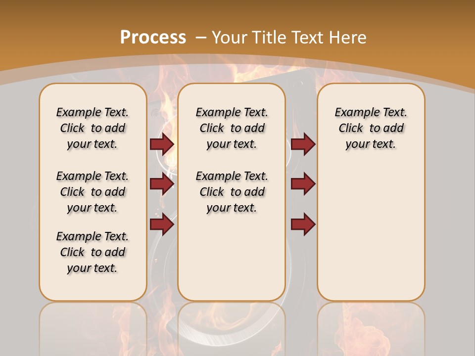 Flammable Fire Speaker PowerPoint Template