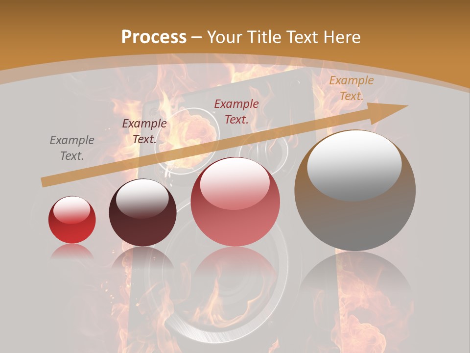 Flammable Fire Speaker PowerPoint Template