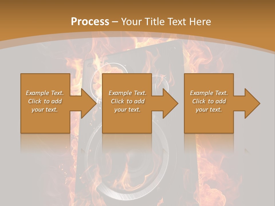 Flammable Fire Speaker PowerPoint Template