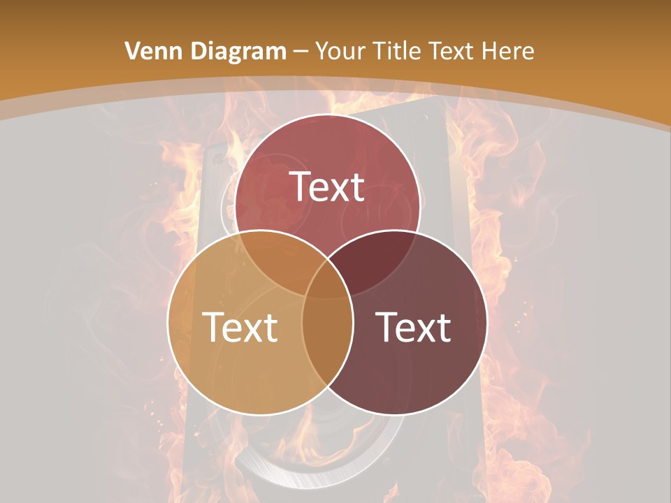 Flammable Fire Speaker PowerPoint Template