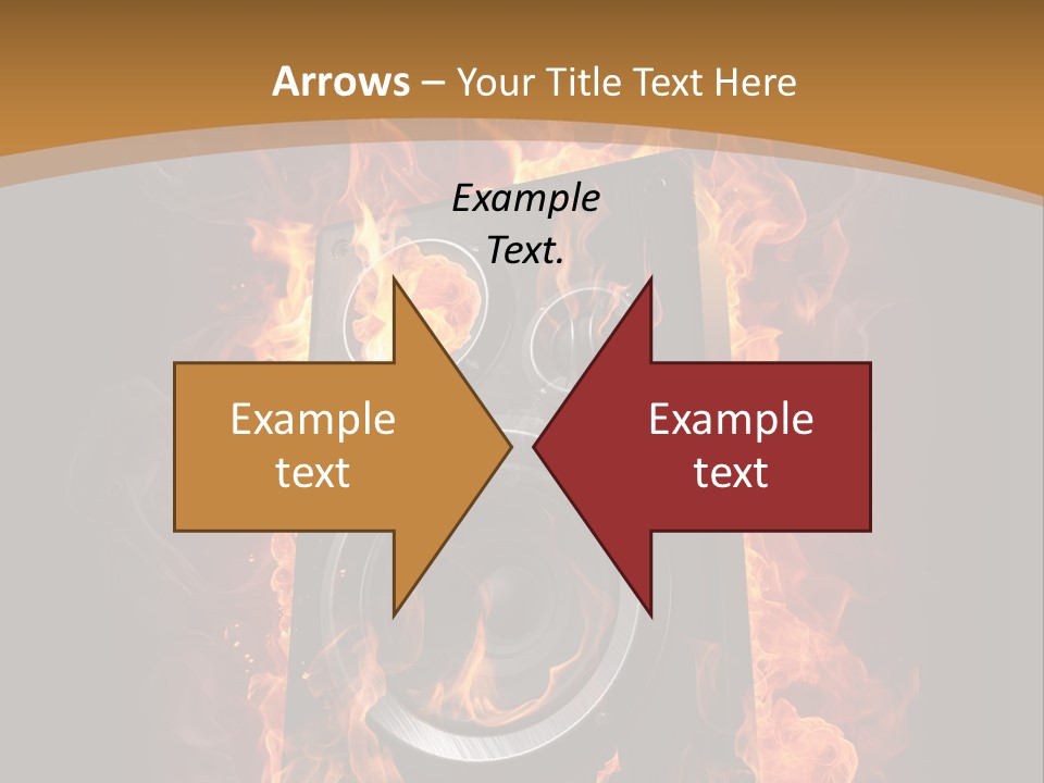 Flammable Fire Speaker PowerPoint Template