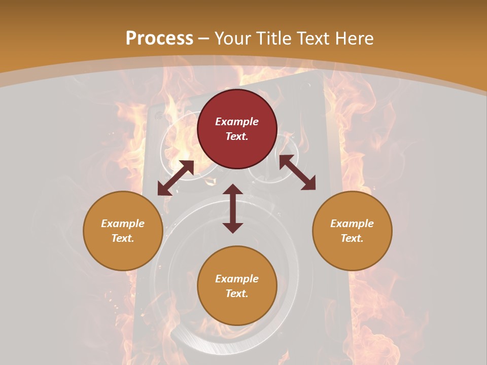 Flammable Fire Speaker PowerPoint Template