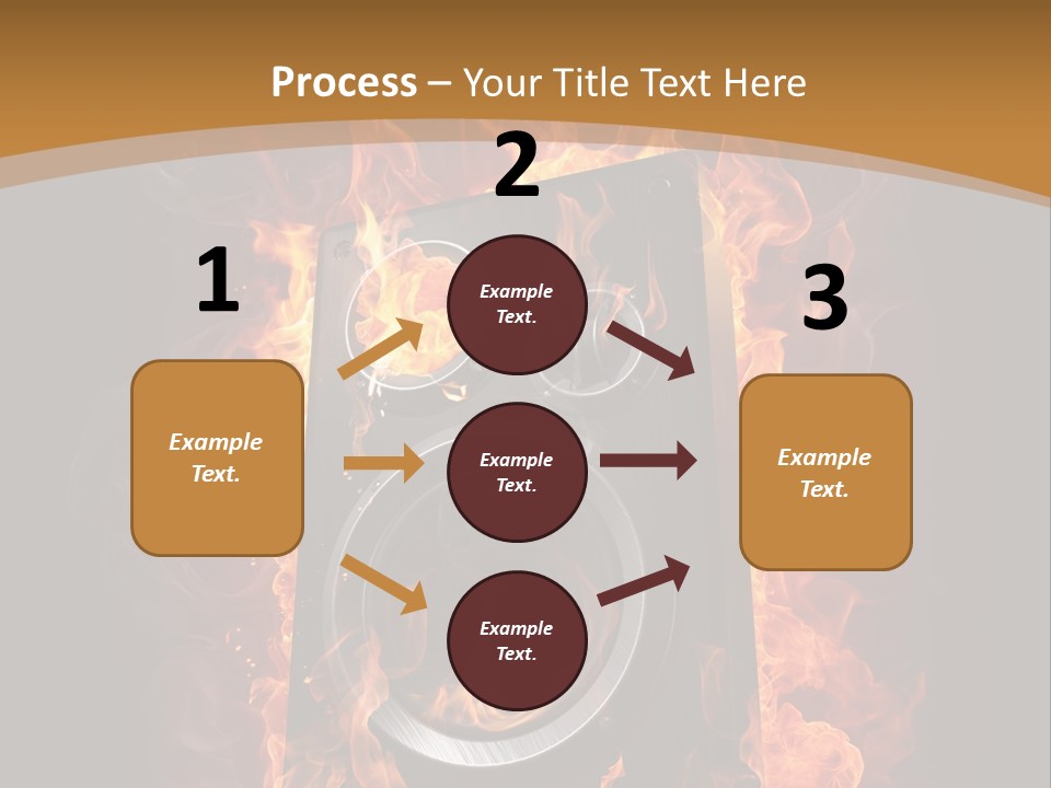 Flammable Fire Speaker PowerPoint Template