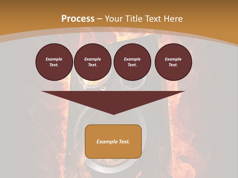Flammable Fire Speaker PowerPoint Template