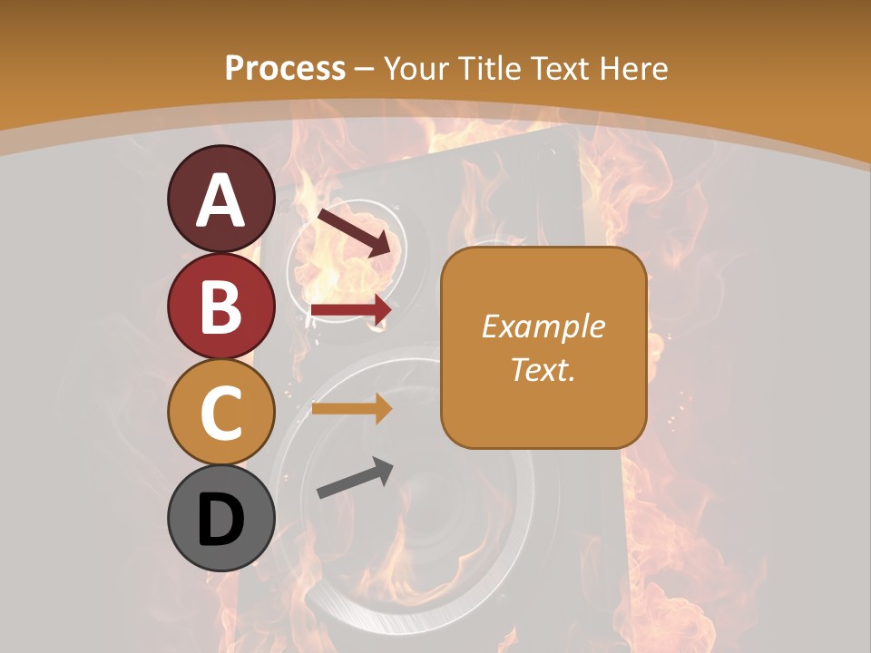 Flammable Fire Speaker PowerPoint Template
