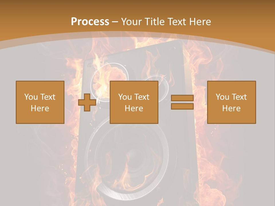 Flammable Fire Speaker PowerPoint Template