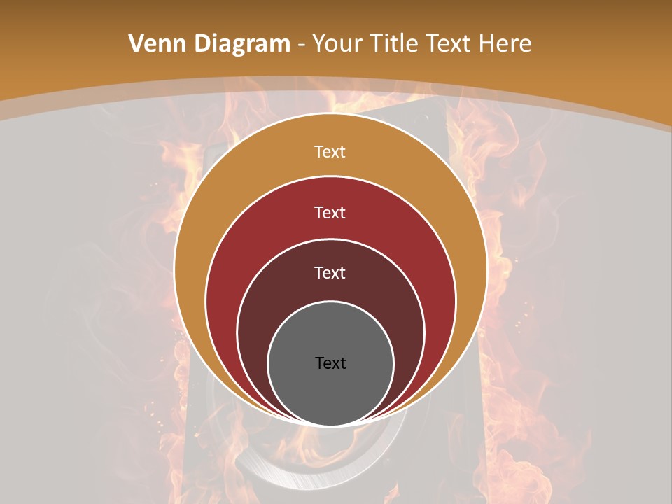 Flammable Fire Speaker PowerPoint Template