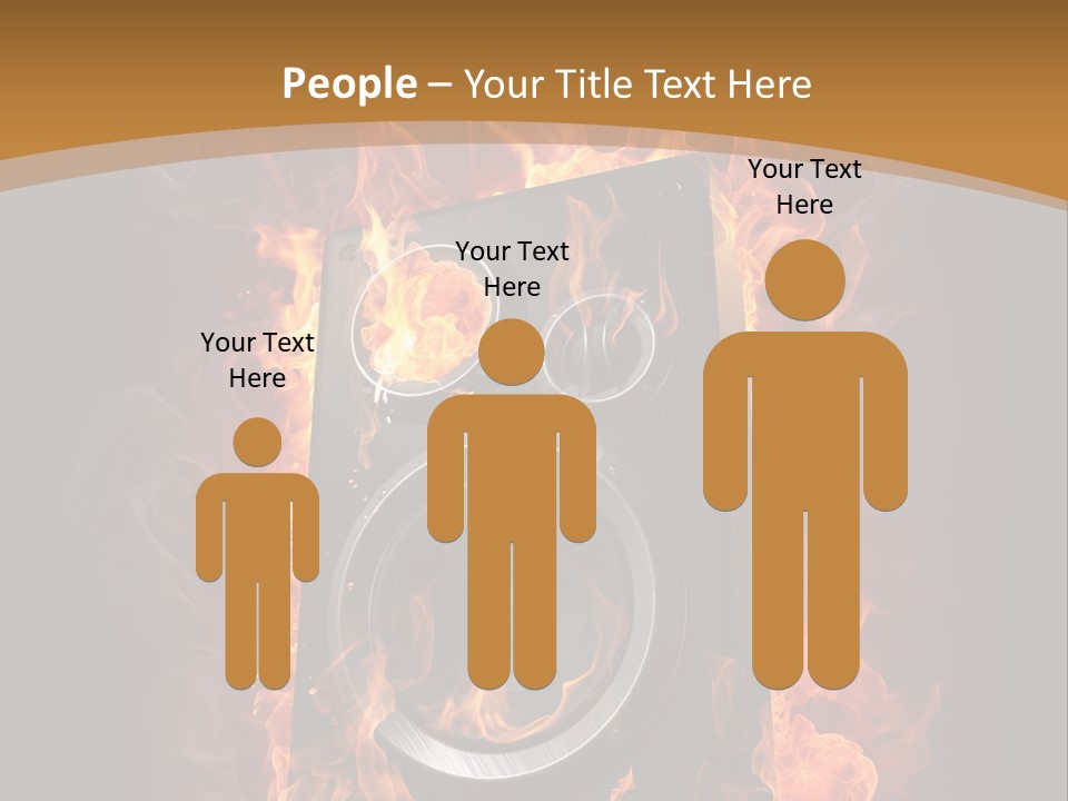 Flammable Fire Speaker PowerPoint Template