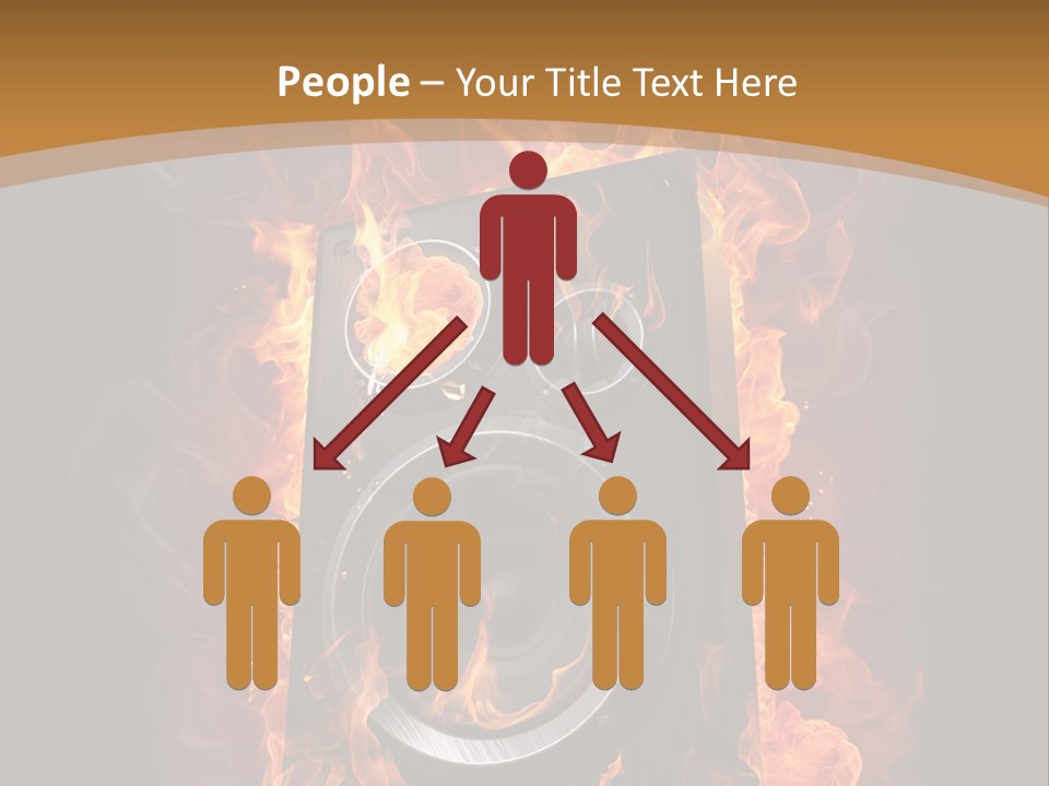 Flammable Fire Speaker PowerPoint Template