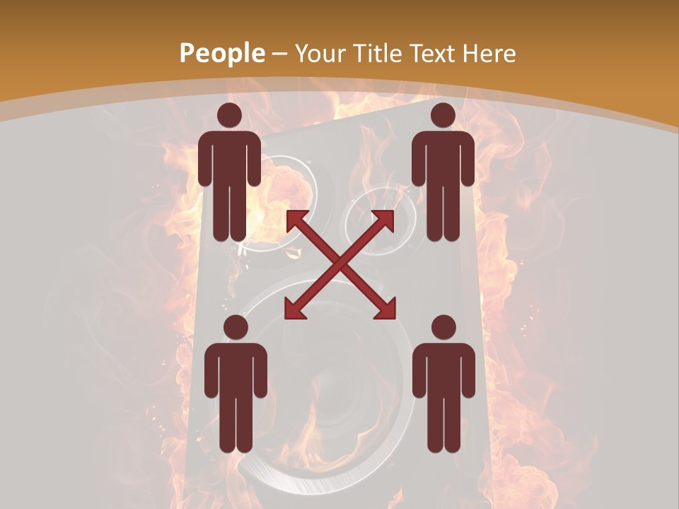 Flammable Fire Speaker PowerPoint Template