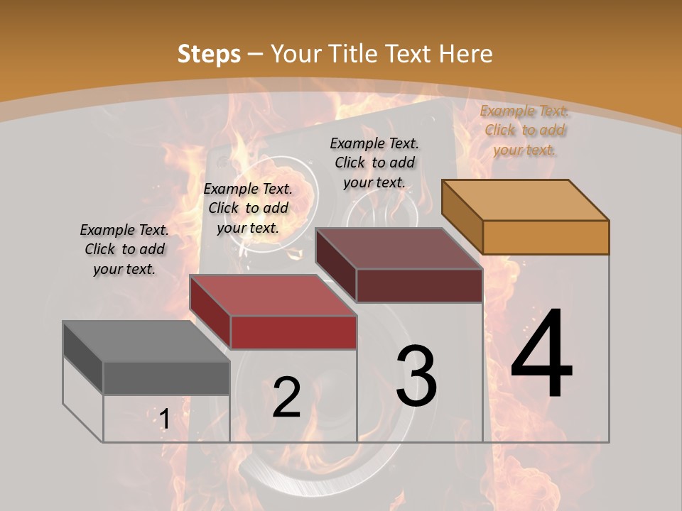 Flammable Fire Speaker PowerPoint Template