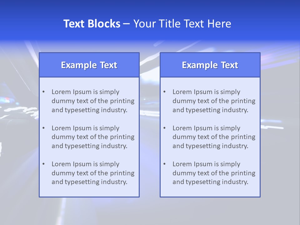 Velocity Speedy Way PowerPoint Template