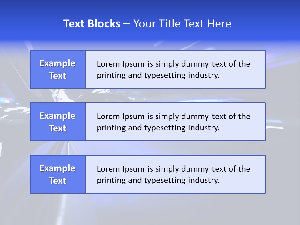 Velocity Speedy Way PowerPoint Template