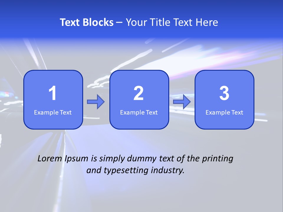 Velocity Speedy Way PowerPoint Template