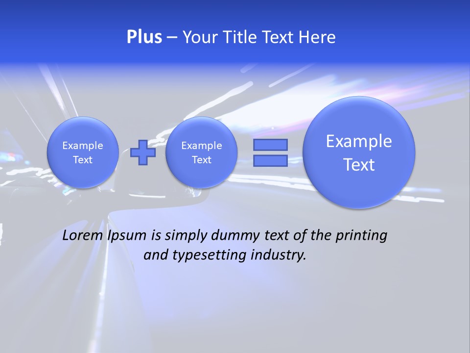 Velocity Speedy Way PowerPoint Template