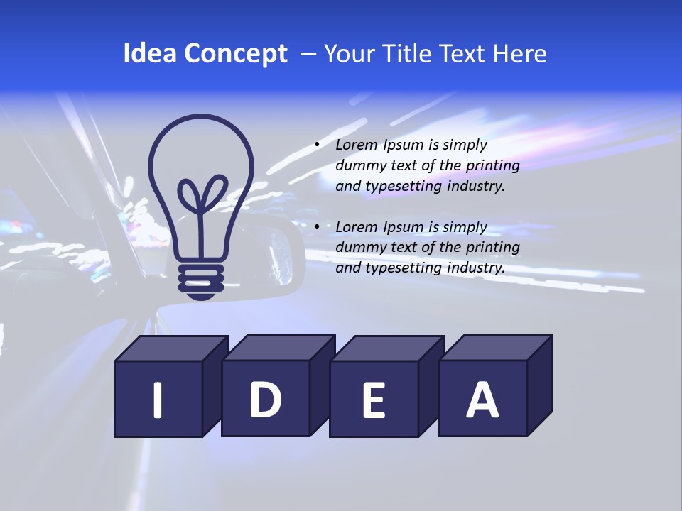 Velocity Speedy Way PowerPoint Template