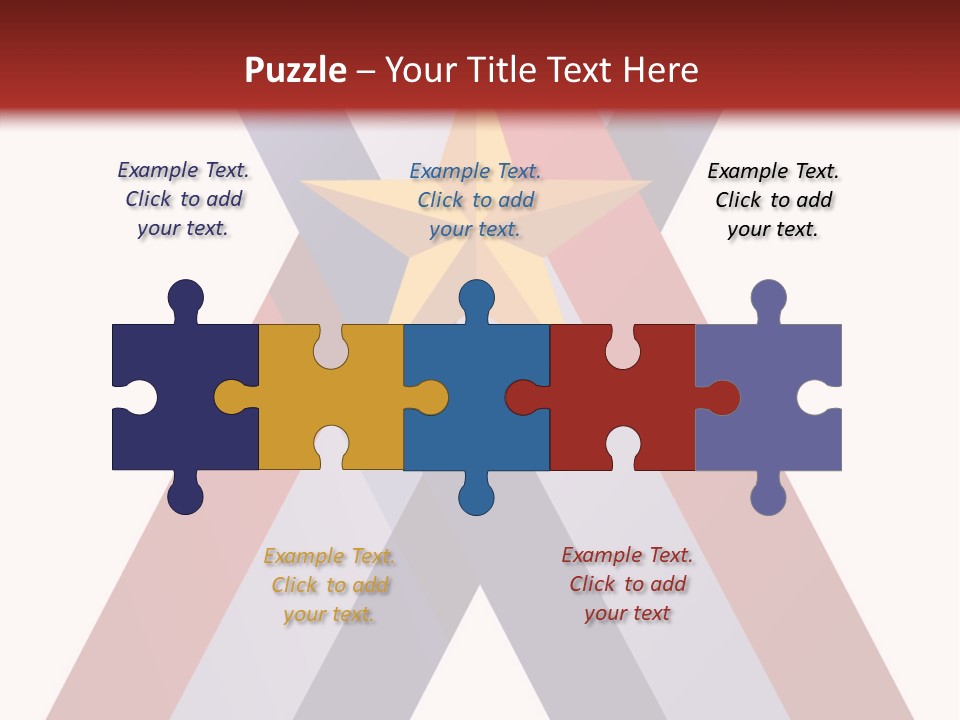 Star Gold Patriotic PowerPoint Template