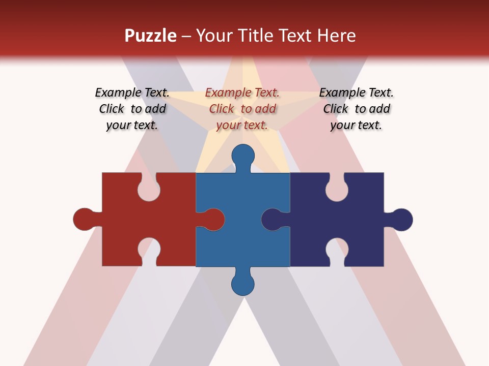 Star Gold Patriotic PowerPoint Template