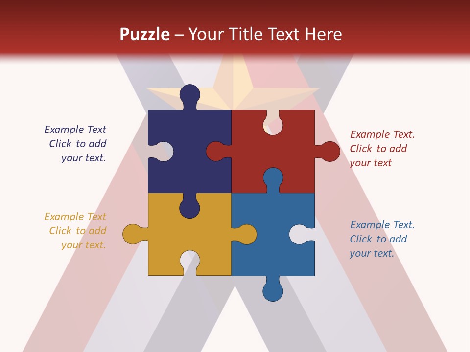 Star Gold Patriotic PowerPoint Template