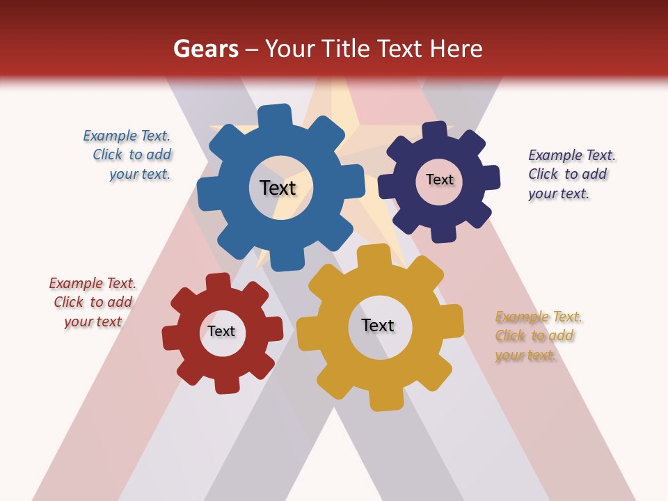 Star Gold Patriotic PowerPoint Template