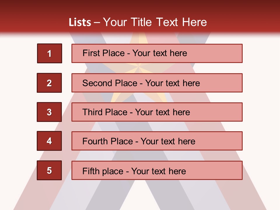 Star Gold Patriotic PowerPoint Template