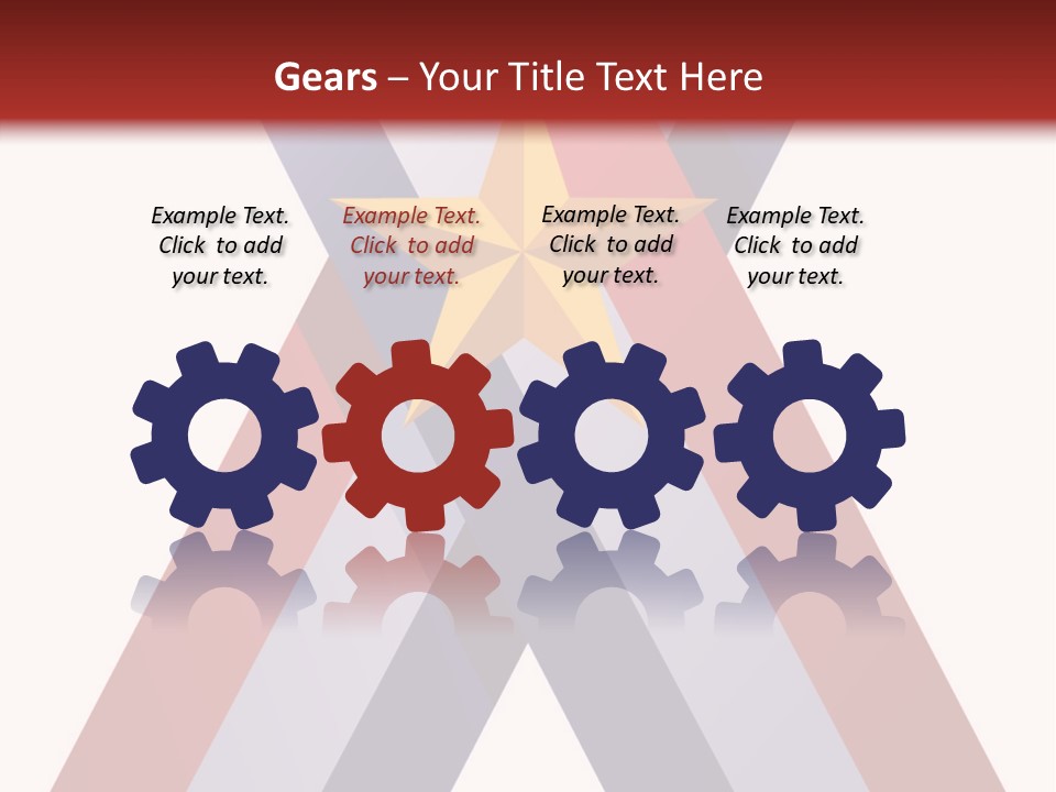 Star Gold Patriotic PowerPoint Template