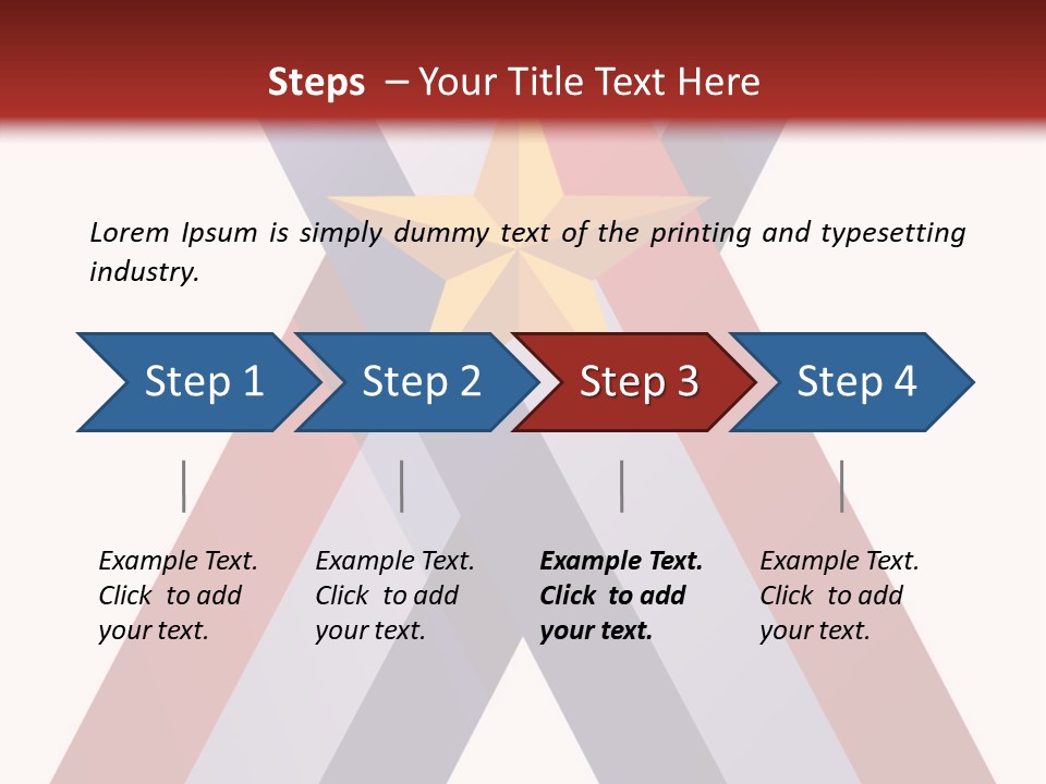 Star Gold Patriotic PowerPoint Template