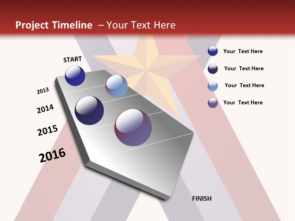 Star Gold Patriotic PowerPoint Template